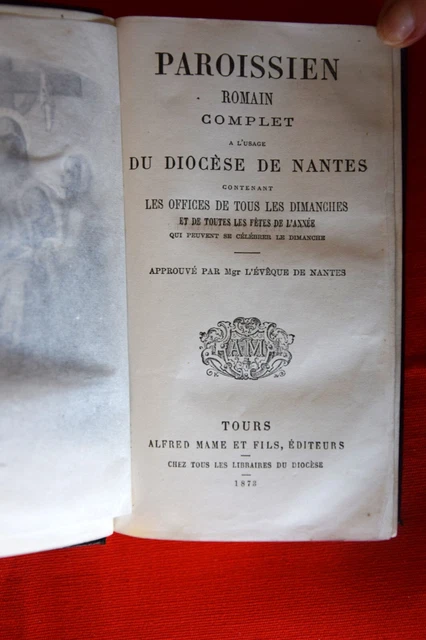 Livre ancien : Paroissien de Belley