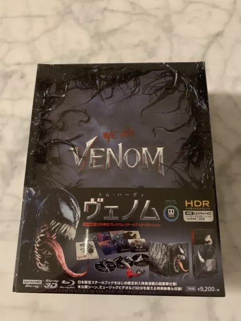 Venom Premium Japon Limited Steel Book Edition 4K ULTRA HD Blu-ray - Vendeur US