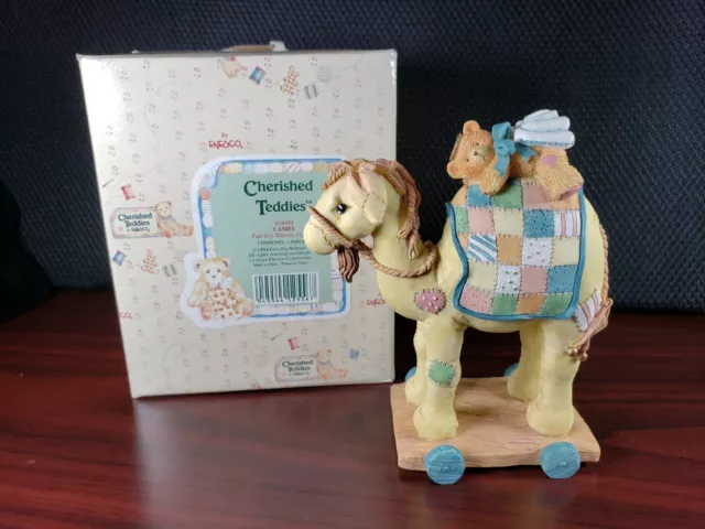1993 Enesco Cherished Teddies Camel Pull-Toy Nativity Figurine 904309