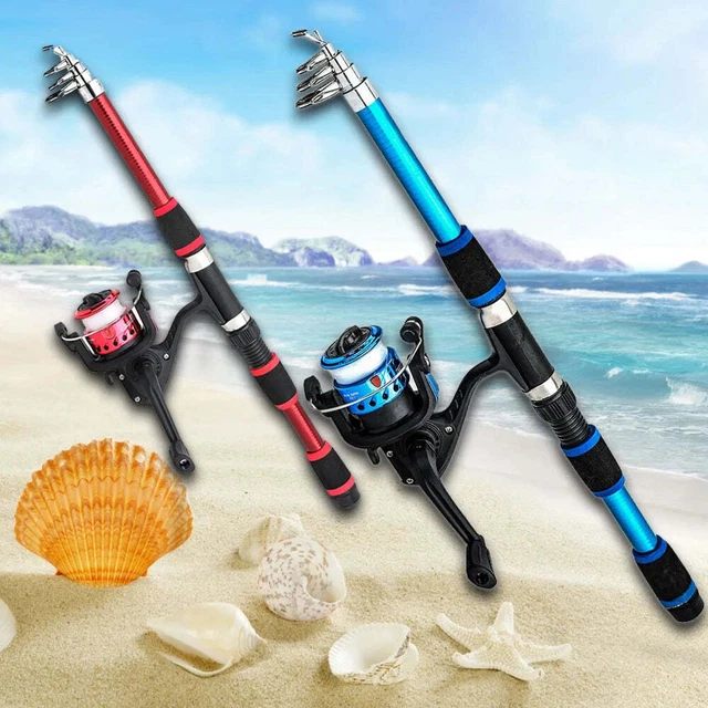 Kit Canna Pesca Bolentino Barca Mare Telescopica Con Mulinello E - 4