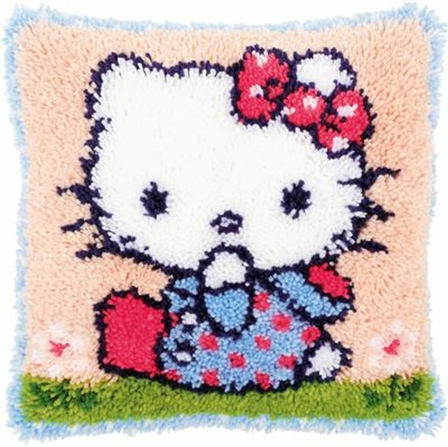 Vervaco Knüpfkissenpackung" Hello Kitty En Hierba" Impreso PN-0156306