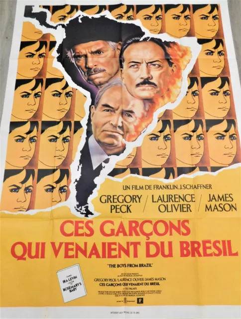 Ces Garçons qui Venaient du Bresil Affiche ORIGINALE 120x160cm 47" 63" 1978 Peck