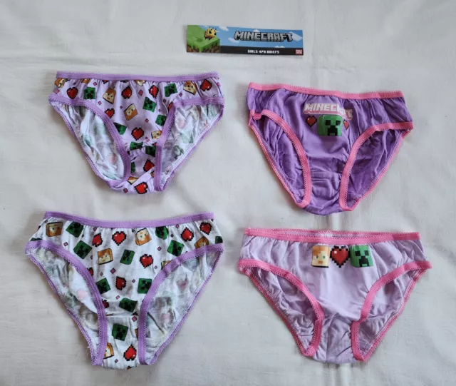 NWT KICKEE PANTS Printed Girls Underwear, Set of 3, Size XL $31.49