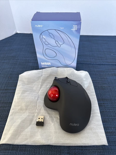 NULEA M501 WIRELESS Trackball Mouse, Rechargeable $28.07 - PicClick CA