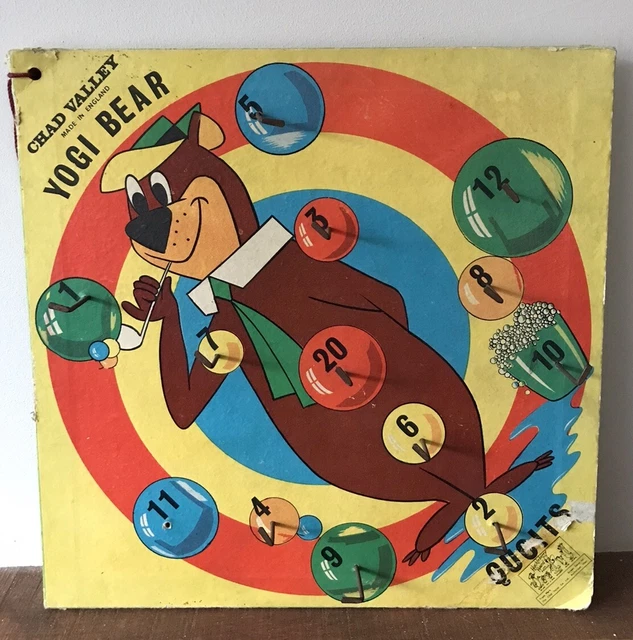 VINTAGE CHAD VALLEY Yogi Bear Quoits/Hoopla Board/Game £22.00 PicClick UK