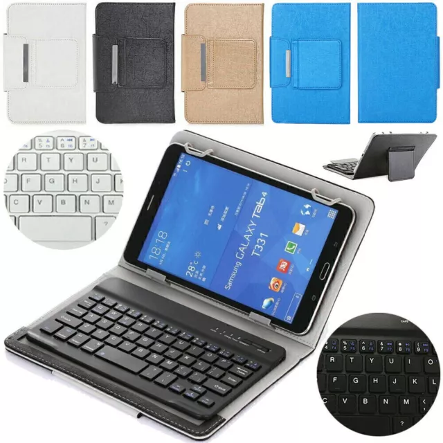 For Universal 9.7" 10" 10.1" Tablet Leather Case Bluetooth Keyboard Stand Cover