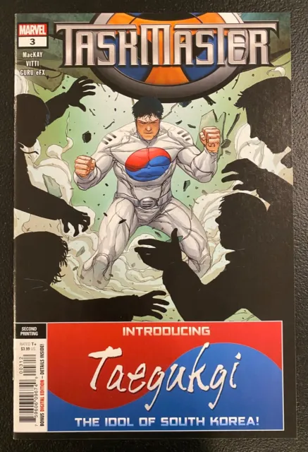 TASKMASTER 3 (2020) NM 2nd Print Alessandro Vitti Taegukgi Variant Marvel