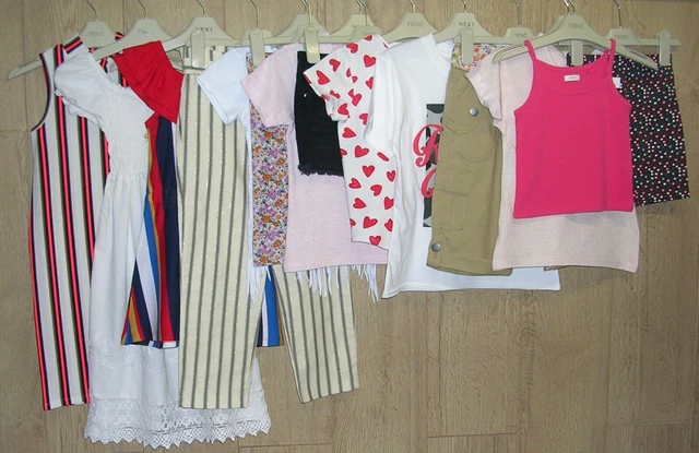 NEXT RIVER ISLAND M&S etc Girls Summer Bundle Dress Shorts Tops Age 5-6 116cm