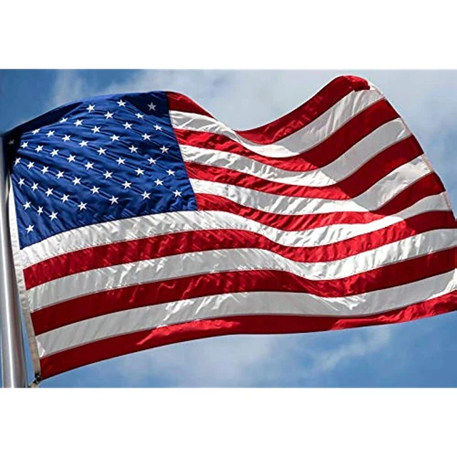 VIPPER American Flag 3x5 FT Outdoor - USA Heavy duty Nylon US Flags with Em