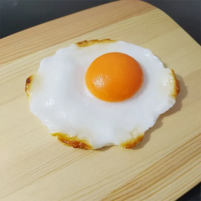 Simulation Display Artificial Fried Eggs Cooked Egg Poached Egg Prank Props