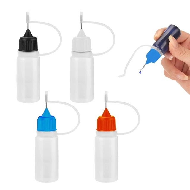 6 Flacons Pipettes En Plastique Souple - 5ml/10ml - Idéal Pour Cosmétiques Et Liquides