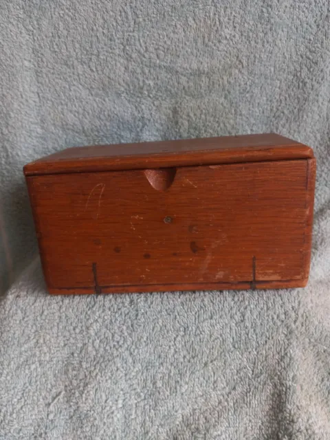 Oak Singer Sewing Mach. Accessory Puzzle Box