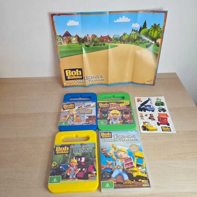 BOB THE BUILDER Kids x 4 DVD Bundle Set Race Golden Hammer Benny On ...