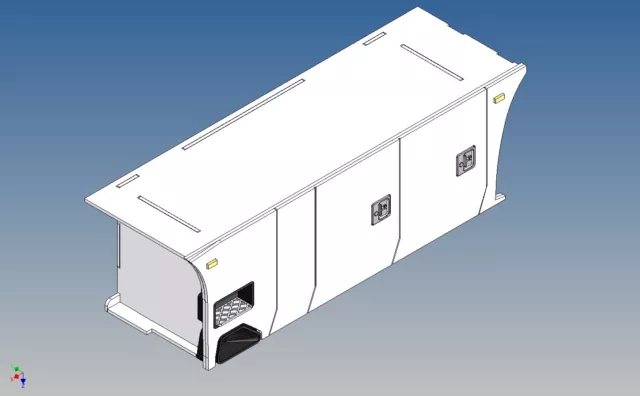 SS2V1R+L - Vollprofilstaukisten für TAMIYA Scania S 2A M1:14 rechts + links V1 2