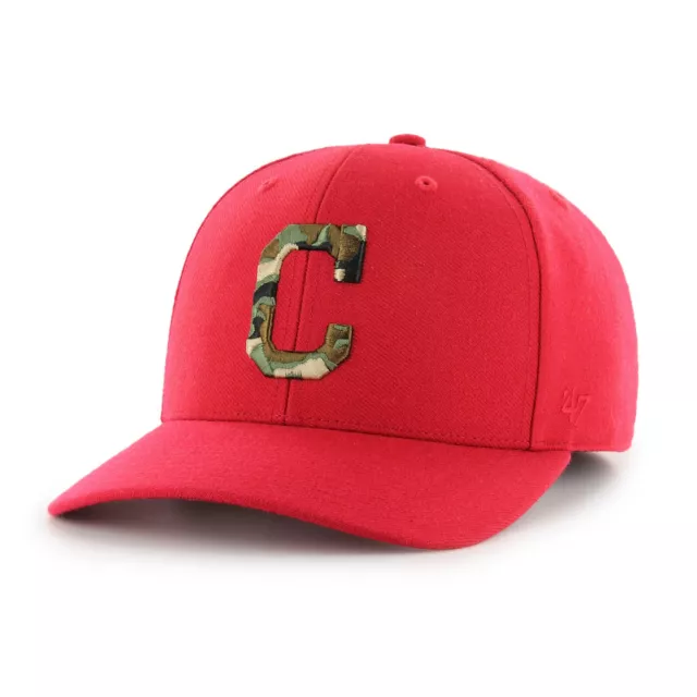 MLB Cleveland Indians Berretto da Baseball Cap Cappello MVP Camfill Dp 47Brand