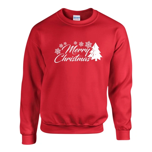 Merry Christmas Jumper Christmas Tree Ugly Funny Xmas Gift Sweatshirt Unisex Top