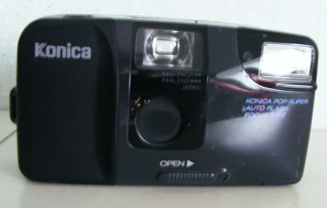 Appareil photo argentique Konica pop super bleu 34mm - Photo, audio & vidéo
