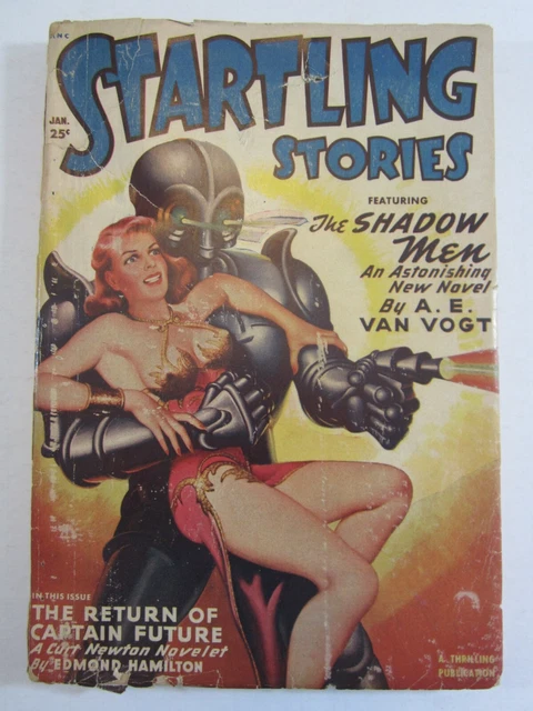 Startling Stories Pulp Vol. 20 #3, Jan. 1950  FR Classic Bergey Robot Cover!
