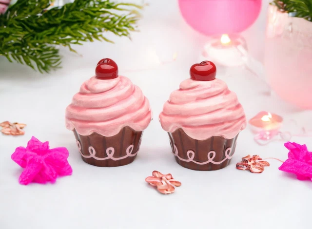 Life Is Sweet - Pink Cupcake Salt And Pepper Shakers
