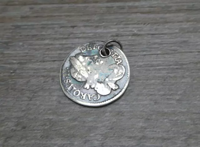 Charles II Sterling Silver Maundy Threepence 1679 Keepsake Coin Charm