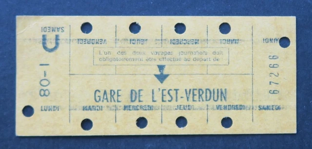 Ancienne Carte Hebdomadaire Métro Paris RATP - Ticket De Métro Vintage, Collection