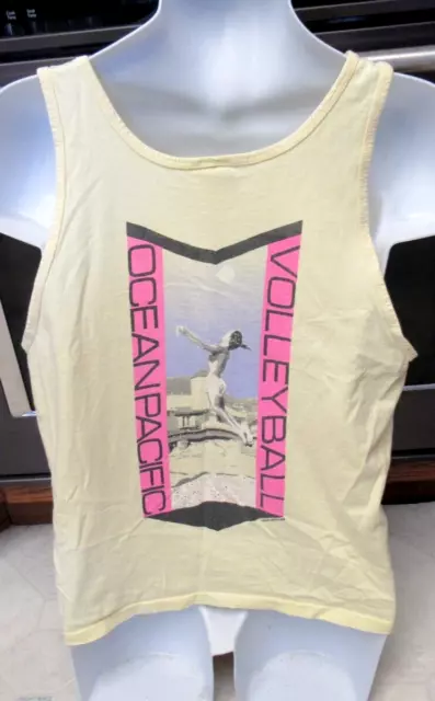 OP Men's Beach Volleyball Ocean Pacific 1989 vintage Tank T shirt Men's L