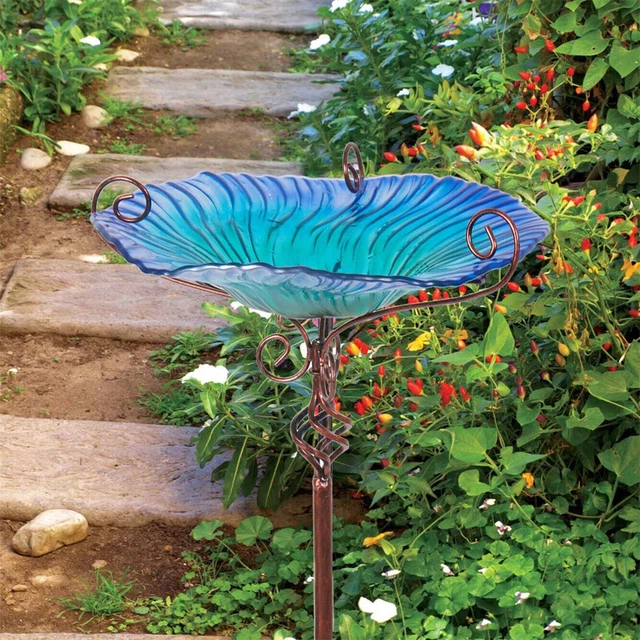 Vogeltränke Gusseisen Vogelbad 31cm Vogel Tränke Wasserschale Vogelbecken