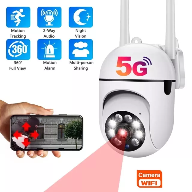 Caméra Surveillance Wifi IP Sans fil Vision Nocturne Nuit Sécurité Intérieur 3MP