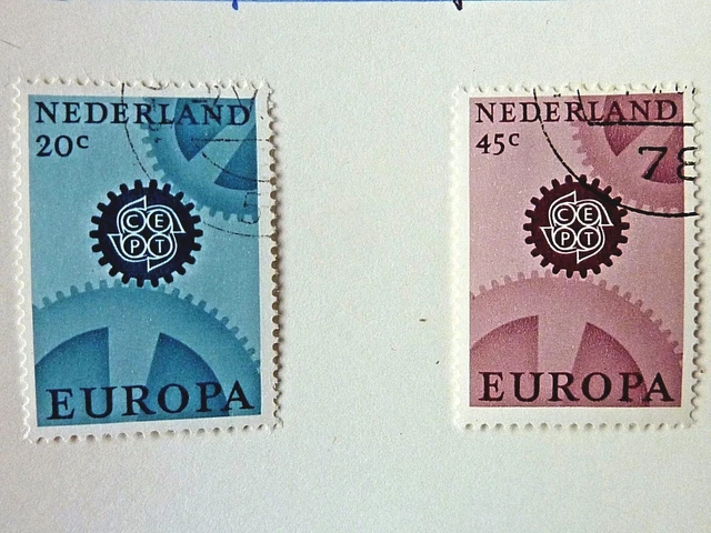 Netherlands - Stamps - Sg  1031 /1032  -  1967  Europa - Fine  Used
