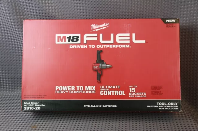 Milwaukee Tool M18 FUEL 18V Lithium-Ion Brushless Cordless 1/2 inch Mud Mixer (T Milwaukee Tool M18 FUEL 18V Lithium-Ion Brushless Cordless 1/2 inch Mud Mixer (T