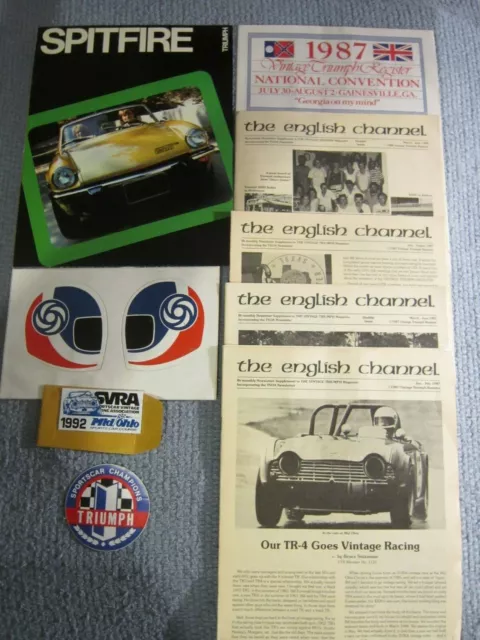 Vintage TRIUMPH TR-6 & Spitfire Auto Items Collection