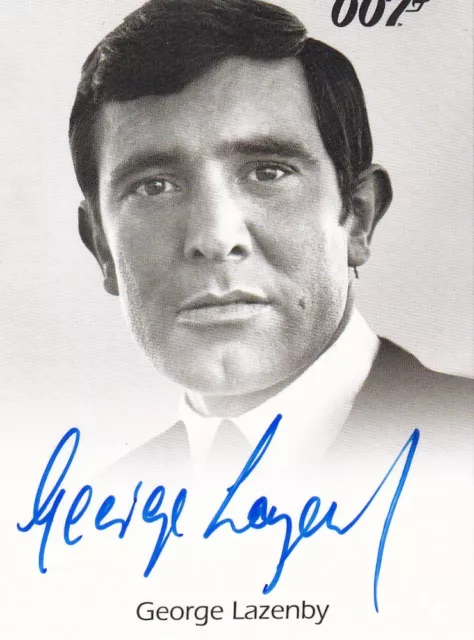 James Bond Full Bleed Autograph Card George Lazenby as James Bond