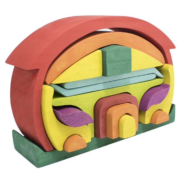 Bauhaus Bauklötze Bausteine Holzhaus Holzbausteine Motorikspielzeug Waldorf