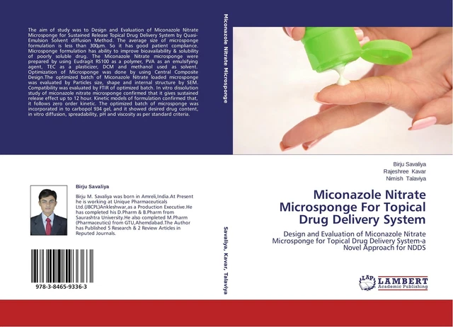 MICONAZOLE NITRATE MICROSPONGE For Topical Drug Delivery System Birju ...