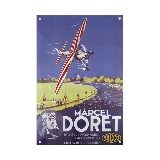 Plaque Émaillée Bombée Ancienne – GNOME RHONE – Métal – Déco Atelier