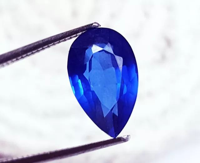 6.35 CT Ggl Certifié Naturel Topaze Bleu Londres Poire Forme Libre Gemme