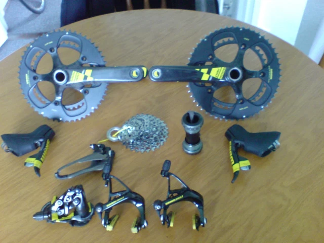 RARE SRAM RED Limited Tour Edition LTE Yellow Groupset 10 Speed £460.00 ...