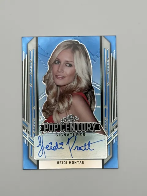 2021 Leaf Metal Pop Century Blue Crystals 15/15 Heidi Montag #BA-HM1 Auto Rare