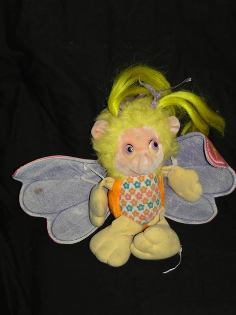 VINTAGE 1986 WING Dings Flighty Hasbro Plush Stuffed Animal Winged