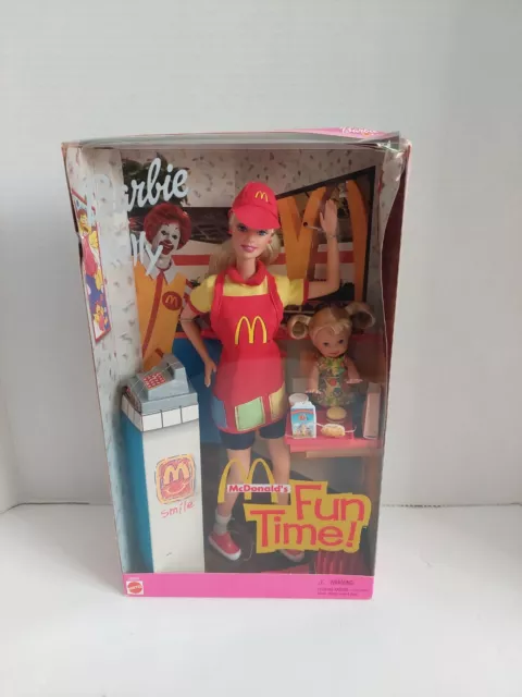 McDonald's Fun Time Barbie And Kelly Doll Set 2001 Mattel