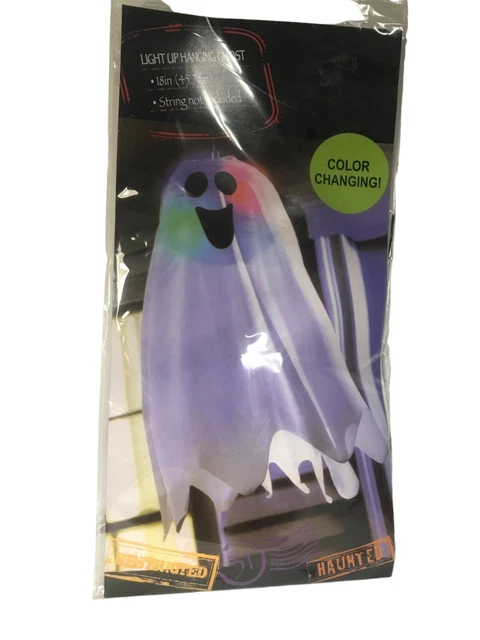  Halloween Hanging Light up Ghost with Spooky color changing 