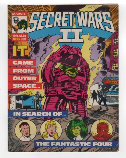 1985 Marvel Super Heroes Secret Wars Ii #3 Fantastic Four Annual #14 Key Rare Uk