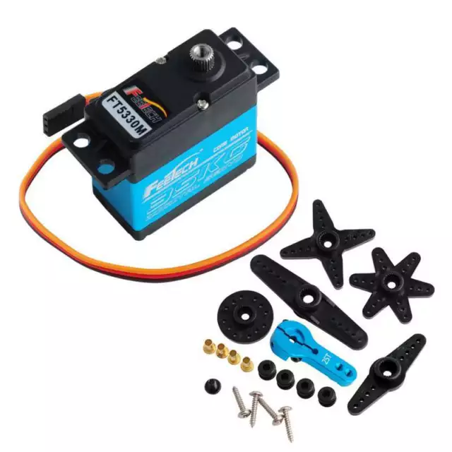 35KG Full Metal Gear Digital Servo HIGH TORQUE & SPEED RC Car Boot Servo FT5330M 2