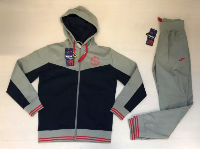 7285 Joma Universi Tuta Bambino Scuola  Cappuccio Zip Felpa Pantaloni 500074.253