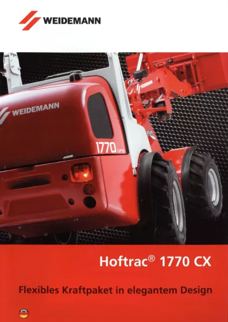 Weidemann Hoftrac 1770 CX Prospekt 2004 7/04 D Katalog brochure prospectus