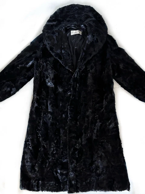 Manteau En Fourrure De Vison Véritable Daniel Bacco - Taille XL Noir - Occasion TB