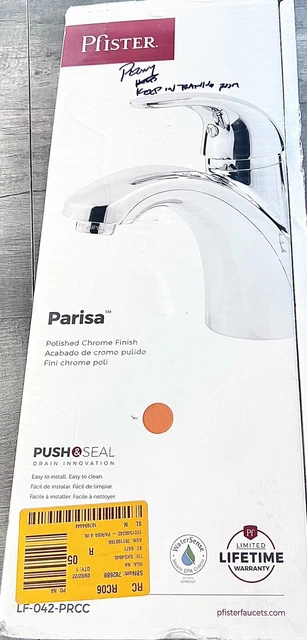 Pfister Parisa 4 in. Centerset Single-Handle Bathroom Faucet in Polished Chrome