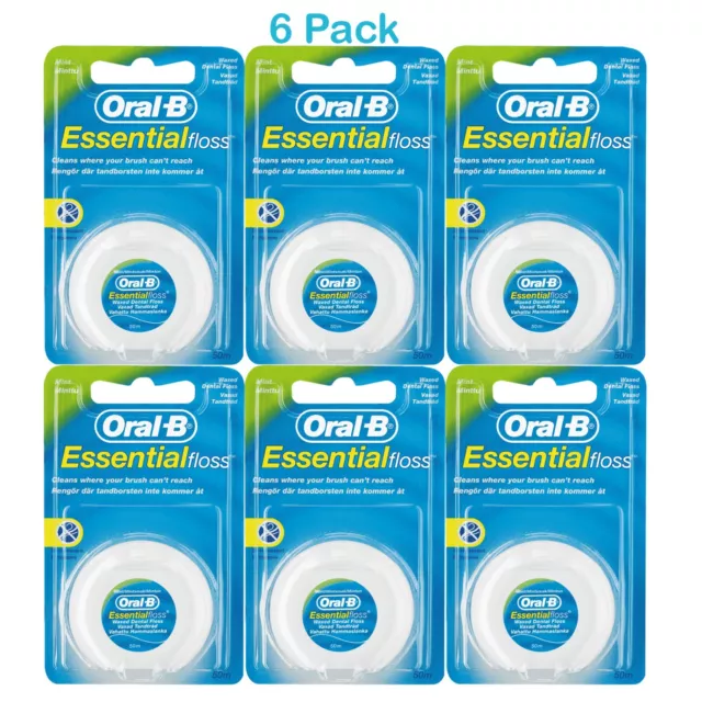 Oral B Essential Zahnseide Original neuwertig gewachst 3, 6 und 12er Pack 2