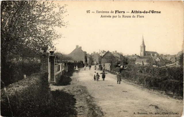 CPA Surrounding Flers - Athos-de-l'Orne Arrives by the Route de Flers (259047)