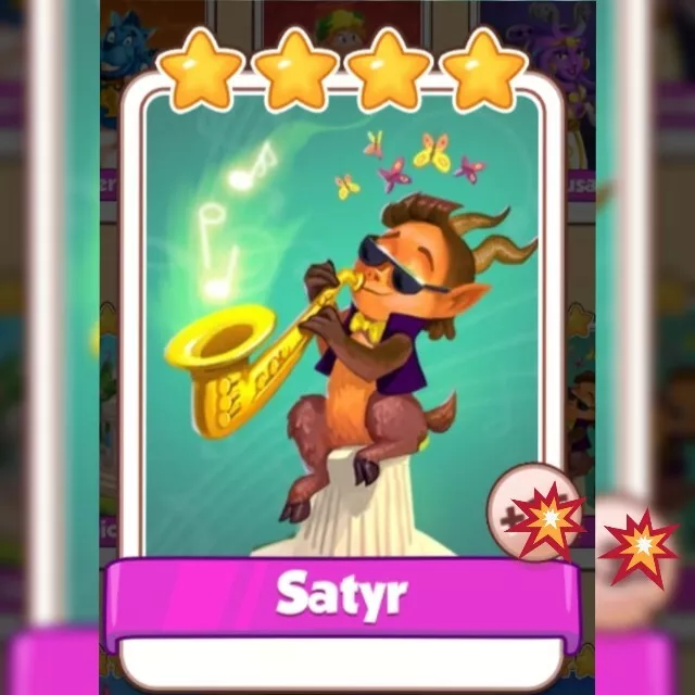 Satyr *** Coin Master game card. Get card Immediately.